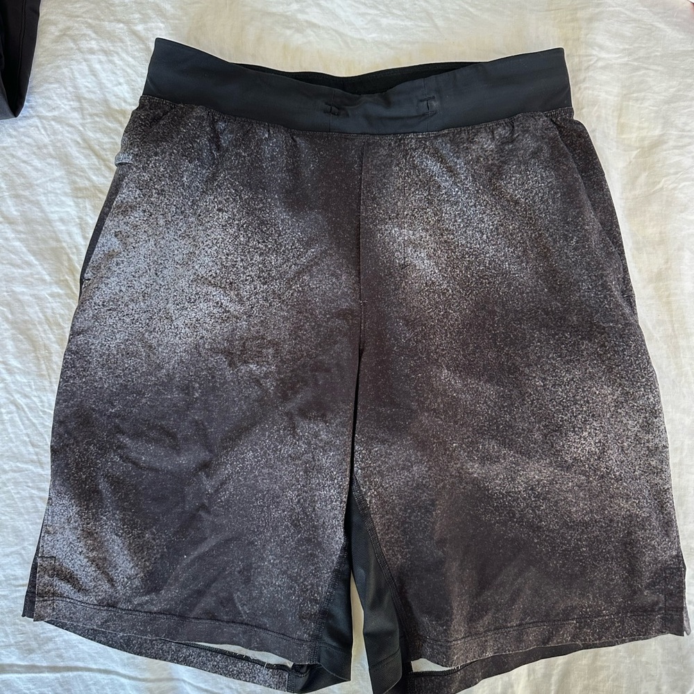 lululemon athletica men’s Black and Gray Athletic Shorts